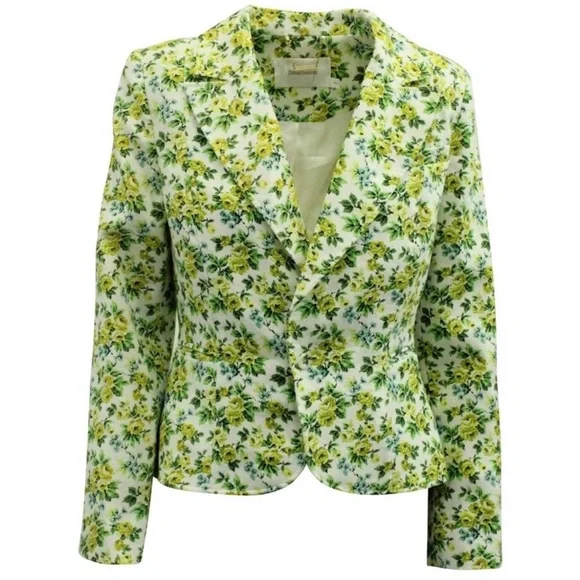 Zimmermann Floral Tailored Blazer AU 1 (US 4) Structured Spring Jacket - Picture 4 of 11